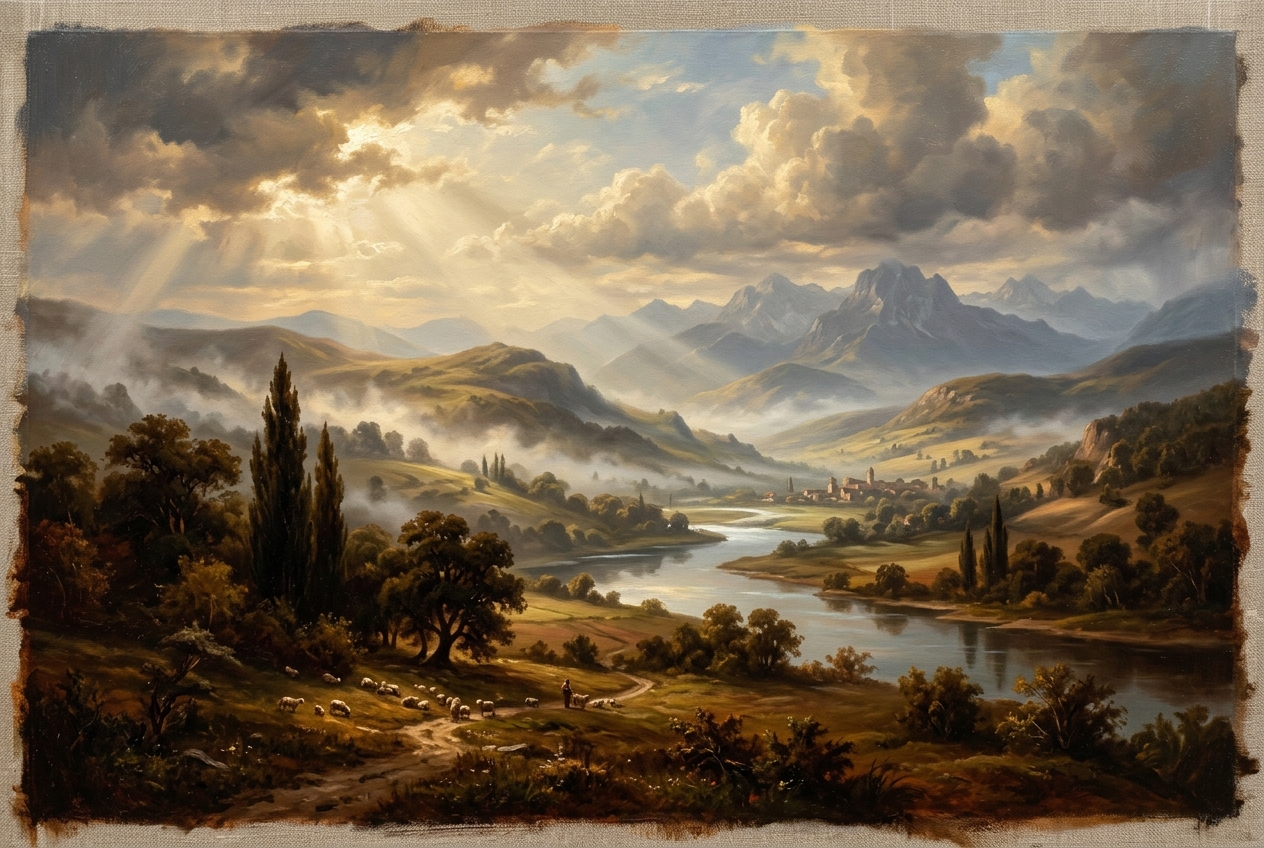 Layering Atmosphere: The Classical Landscape Oil Painting